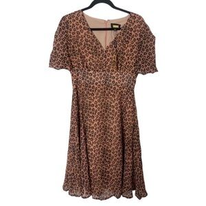 NWT Alexia Admor Size 8 Blush & Yellow Floral Print Dress